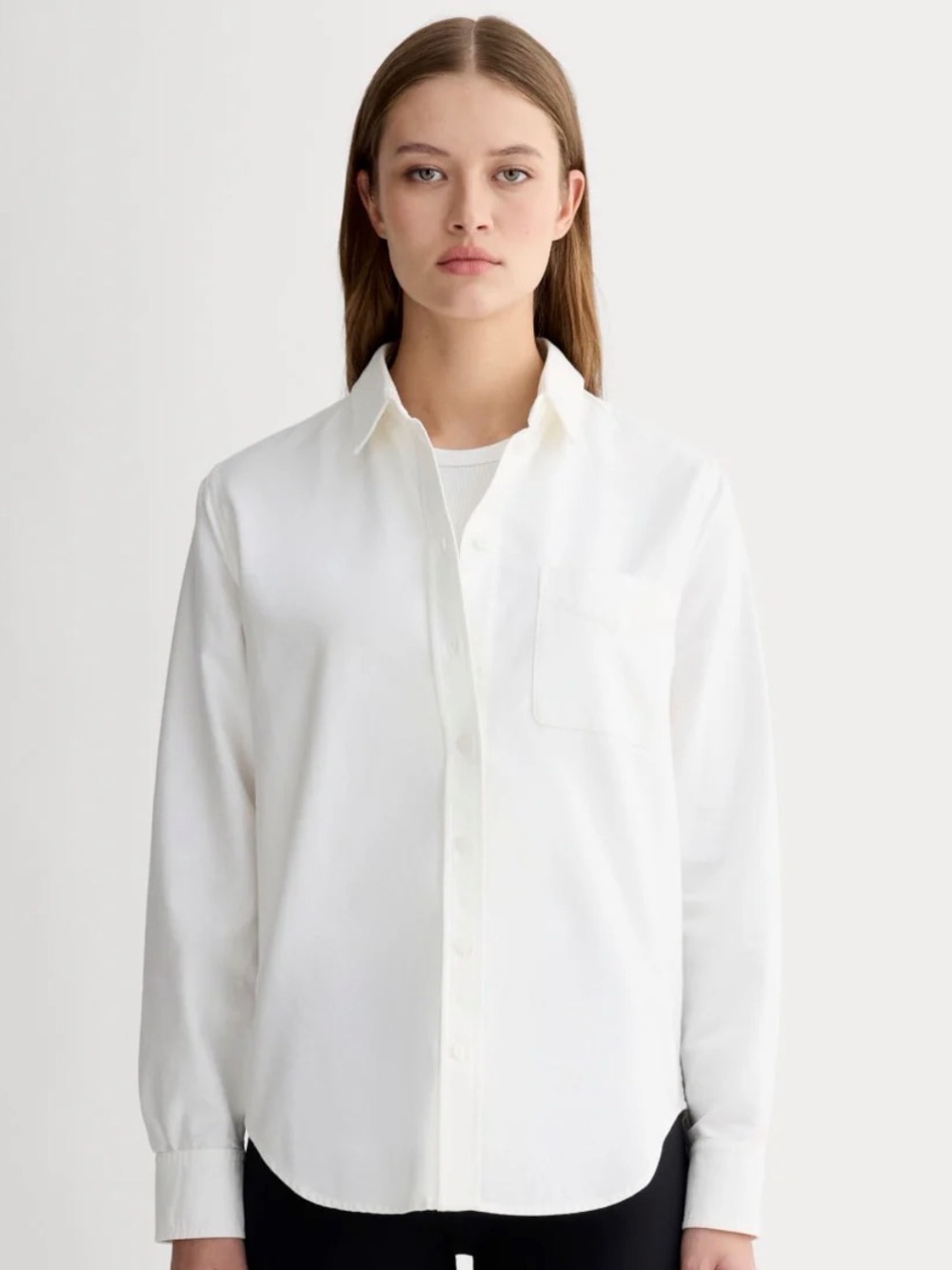 Everlane the Must-Have Oxford Shirt in white